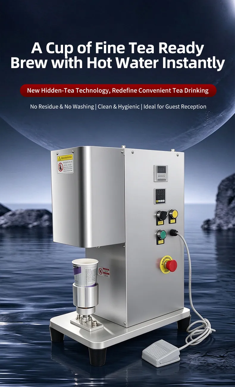 Electric Hidden Tea Cup Sealing Machine