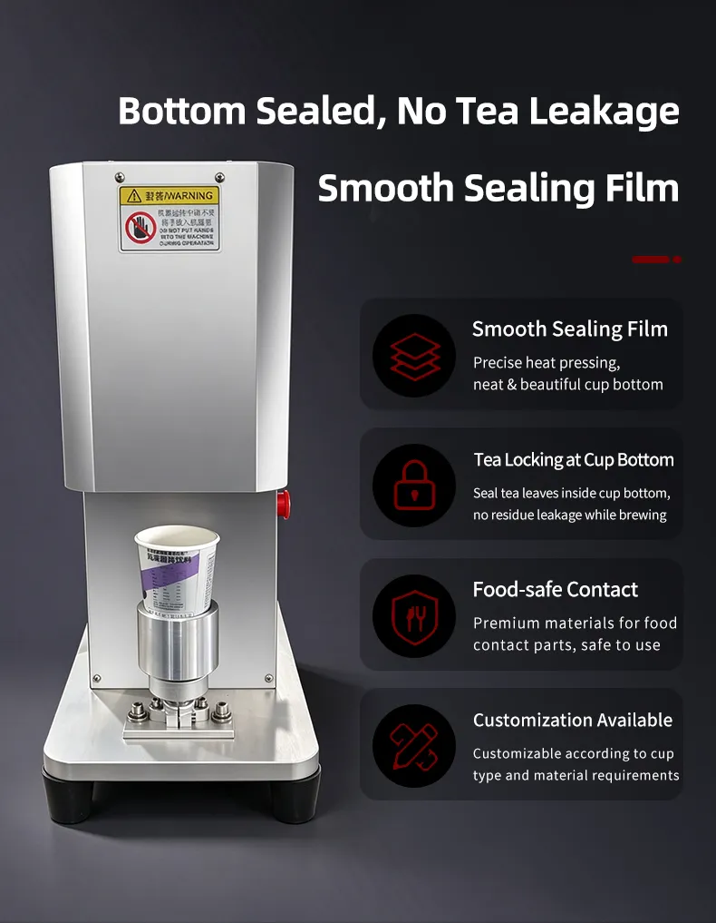 Electric Hidden Tea Cup Sealing Machine