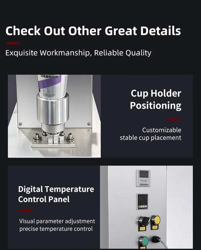 Electric Hidden Tea Cup Sealing Machine