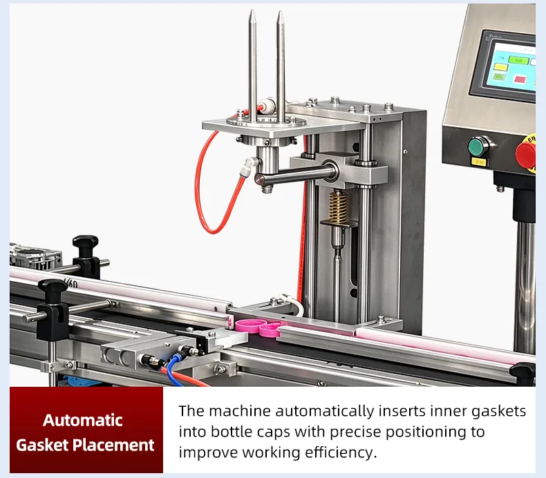 Gasket Inserting Machine for Caps