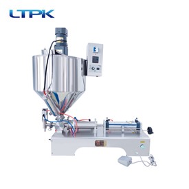 Single head paste heating, stirring and filling machine