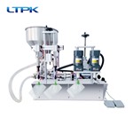 Self standing bag filling and capping machine