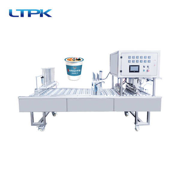 6 Noddle cups sealing machine(pre-cut lid)